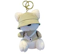 Tierischer Plüsch-Schlüsselanhänger - 12,5x9,8x6,5cm Stofftier-Anhänger, Kuschelige Plüschtier-Schlüsselbund, Niedlicher Cartoon Welpen-Taschenanhänger für Geschenk | Tasche Rucksack Handtasche