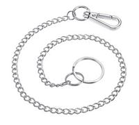 TIESOME Hosenkette,schlüsselkette Brieftasche Kette mit karabine Edelstahl 40cm Sicherheitskette Langer Schlüsselanhänger Punk für Herren Damen Gothic-Accessoireskantiger Taschenkettenstil