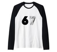 Tiger 67 Wild Animal Nature Power Number Afrika Raglan