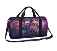 Tiger Galaxy Nebula Sporttasche, Wochenende, Übernachtung, Reisetasche, Reisetasche, Reisetasche, für Kinder, Mädchen, Jungen, Damen, Herren