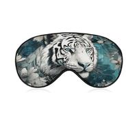 Tiger im Dschungel Schlafmaske, Augenmaske, Augenmasken für Schlafmasken für Damen und Herren, Reiseaugenmaske, verstellbare Schlafmaske, Schlafmaske, Verdunkelung, niedliche Schlafmaske
