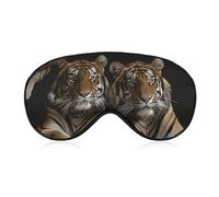 Tiger in Höhle Augenmaske für Damen & Herren, atmungsaktive & verstellbare Augenabdeckung, ultraweiche Schlafmaske, leichte Reise-Augenbinde für Flugzeug, Nickerchen, Nachtschlaf