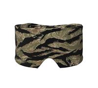 Tiger Stripe Camo Klettverschluss-Design, Verdunkelung, warmer Augen- und Ohrenschützer für Seitenschläfer, Nachtschlaf, Arbeit, Nickerchen, Reisen, Yoga