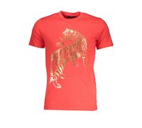 Tigerprint T-Shirt mit kurzen Ärmeln und Rundhalsausschnitt M