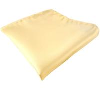 TigerTie Einstecktuch handrolliert in beige creme einfarbig Uni - Gr. 25 x 25 cm