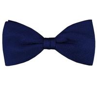 TigerTie - Herren Seidenfliege in royal einfarbig mit feiner Punktstruktur - Fliege aus 100% Seide, ideal für Hochzeit, Party, Business, Abendgarderobe und festliche Anlässe