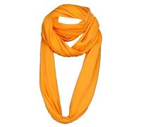 TigerTie Loop Schal in orange einfarbig Uni - Gr. 180 x 40 cm - Rundschal