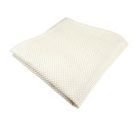 TigerTie Seideneinstecktuch in perlmutt creme grau gemustert - Einstecktuch 100% Seide