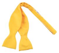 TigerTie Selbstbinder - Querbinder Fliege aus 100% Polyester, Farbe gelb sonnengelb - Qualität in Satin