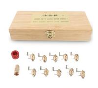 TIKATARER Uhrenbeweger Set, 10 Größen Messing Uhrenreparaturwerkzeug Mechanisches Uhrmacher Set mit Aufbewahrungsbox Professionelles Armbanduhr Reparaturwerkzeug für Heimwerker Uhrmacher