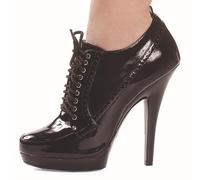 TIKENBST High Heels 13CM Stiletto Plattform Thin Bottom High Top Schuhe Nightclub Schnürschuhe,Black-44