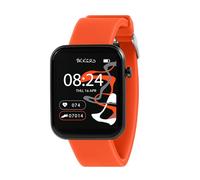 Tikkers Kids Series 13 Smartwatch mit Fitness-Tracker, Wecker, Kamera, GPS-Anschluss, Pulsmesser, Schrittzähler, Touchscreen, orangefarbenes Silikonarmband, Orange, Einheitsgröße, Modern
