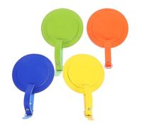 TIKODIDA 4 Stück Runde Kofferanhänger aus Leder Modisch und Dünn mit Verstellbarem Riemen zur Einfachen Identifikation von Reisekoffern