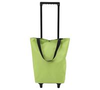 TIKODIDA Faltbarer Einkaufswagen mit Rädern und Griff aus Grünem Oxford Stoff und Kunststoff Sicherer und Leichter Einkaufstrolley für Einsatz im Lebensmittelgeschäft und Aufbewahrung