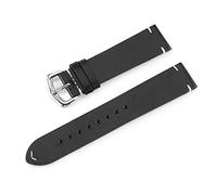 TikTako 18MM 19MM 20MM 21MM 22MM 24MM Retro Kalbsleder-Uhrenarmband-Uhrenarmband-Lederarmband Uhrenarmbänder Gürtel mit Frühlings-Pins