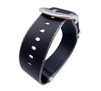 TikTako 18mm/20mm/22mm/24mm NATO Nylon-Uhrenarmband Sport Canvas Heavy Duty Handgelenk-Armband-Zubehör Gray Line, 20mm