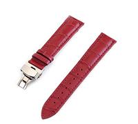 TikTako Echtes Leder Uhrenarmbänder 12 24mm Universal-Uhr-Faltschließe Stahl Schliesse Armband Handgelenk-Gurt-Armband-Werkzeug