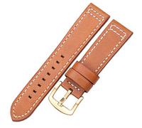 TikTako Echtes Leder Uhrenarmbänder Armband Schwarz Blau Grau Braun Kuhfell-Uhrenarmband für Frauen-Mann 18 20MM 22MM 24MM Wrist Band