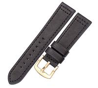 TikTako Echtes Leder Uhrenarmbänder Armband Schwarz Blau Grau Braun Kuhfell-Uhrenarmband für Frauen-Mann 18 20MM 22MM 24MM Wrist Band