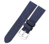 TikTako Echtes Leder Uhrenarmbänder Armband Schwarz Blau Grau Braun Kuhfell-Uhrenarmband für Frauen-Mann 18 20MM 22MM 24MM Wrist Band