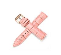 TikTako Kuh-echtes Leder-Armband-Uhrenarmband Womans-Armbanduhr-Band-Blau, Rosa, Rot, Weiß, Rosa Buckle 12MM 14MM 16MM 18MM 20MM