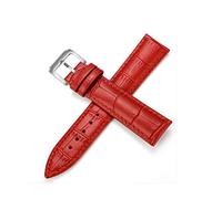 TikTako Kuh-echtes Leder-Armband-Uhrenarmband Womans-Armbanduhr-Band-Blau, Rosa, Rot, Weiß, Rosa Buckle 12MM 14MM 16MM 18MM 20MM