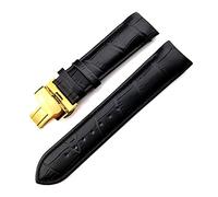 TikTako Kuh-Leder-Armband-Gurt-Uhr-Bügel-Armbänder Faltschließe Quick Release-Uhrenarmband 22-24mm