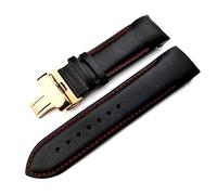 TikTako Kuh-Leder-Armband-Gurt-Uhr-Bügel-Armbänder Faltschließe Quick Release-Uhrenarmband 22-24mm