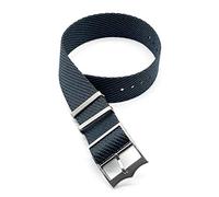 TikTako NATO-Uhrenarmband 20mm 22mm Nylon Ersatz-Armband-Uhrenarmband Grau, 20mm