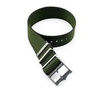 TikTako NATO-Uhrenarmband 20mm 22mm Nylon Ersatz-Armband-Uhrenarmband Grün, 22mm