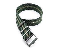TikTako NATO-Uhrenarmband 20mm 22mm Nylon Ersatz-Armband-Uhrenarmband grün Khaki, 20mm