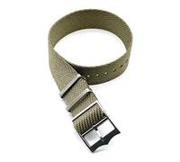 TikTako NATO-Uhrenarmband 20mm 22mm Nylon Ersatz-Armband-Uhrenarmband Khaki, 20mm