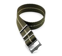 TikTako NATO-Uhrenarmband 20mm 22mm Nylon Ersatz-Armband-Uhrenarmband Olive Khaki, 22mm