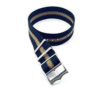 TikTako NATO-Uhrenarmband 20mm 22mm Nylon Ersatz-Armband-Uhrenarmband Schwarz Grau Orange, 22mm