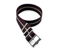 TikTako NATO-Uhrenarmband 20mm 22mm Nylon Ersatz-Armband-Uhrenarmband Schwarz Rot Khaki, 22mm