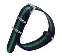 TikTako Nylon NATO-Uhrenarmband 18mm/20mm/22mm Uhrenarmband-Militär-beiläufigen Uhr-Bügel-Armee-Sport-Uhr-Band Style 7, 22mm