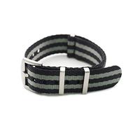 TikTako Nylon NATO-Uhrenarmband 20/22mm Nylon Quick Release Uhrenarmbänder Bindung, 22mm