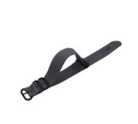 TikTako Nylon Uhrenarmbänder 18mm/20mm/22mm/24mm Nylon-Uhrenarmband NATO Nylon Canvas-Uhrenarmband Grau, 22mm