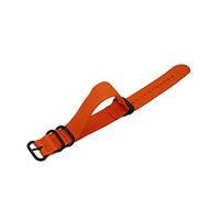 TikTako Nylon Uhrenarmbänder 18mm/20mm/22mm/24mm Nylon-Uhrenarmband NATO Nylon Canvas-Uhrenarmband Orange, 18mm