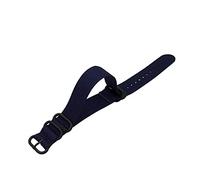 TikTako Nylon Uhrenarmbänder 18mm/20mm/22mm/24mm Nylon-Uhrenarmband NATO Nylon Canvas-Uhrenarmband Blau, 22mm