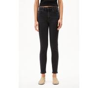 TILLAA | Skinny Jeans Mid Waist Bio-Baumwoll Mix X-Stretch - schwarz (33-32)