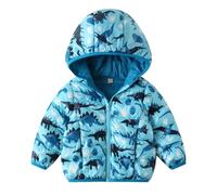 Tilozs Winterjacke Jungen Leichter Wintermantel für Kinder Duck Down Kapuzenjacke Winter Bedruckter Mantel Daunenjacke Mädchen
