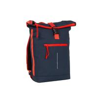 Tim - New York Rolltop Rucksack navy/rot