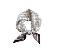 Tim & Tina Quadratisches Kopftuch aus 100% Maulbeerseide, Satin, Kopftuch für Damen, Square