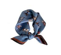 Tim & Tina Damen Schal, S1 Pferd (blau), Square