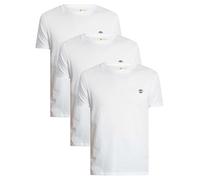 Timberland T-Shirt DUNSTAN RIVER 3xPack Tee Herren Gr. L Weiß 100% Baumwolle Kurzarm