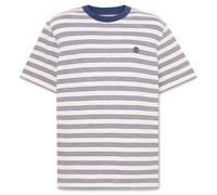 Timberland - 4 Rows Striped S/S Tee - T-Shirt, Gr. 3XL, weiß (VintageWhite/OceanaYd)