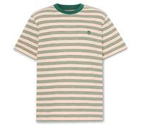 Timberland - 4 Rows Striped S/S Tee - T-Shirt, Gr. L, beige (Putty/PineneedleYd)