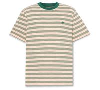 Timberland - 4 Rows Striped S/S Tee - T-Shirt, Gr. M, beige (Putty/PineneedleYd)