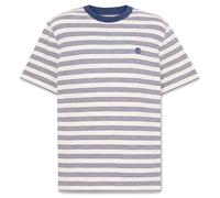 Timberland - 4 Rows Striped S/S Tee - T-Shirt, Gr. M, weiß (VintageWhite/OceanaYd)
